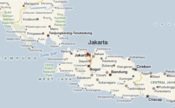 Jakarta map